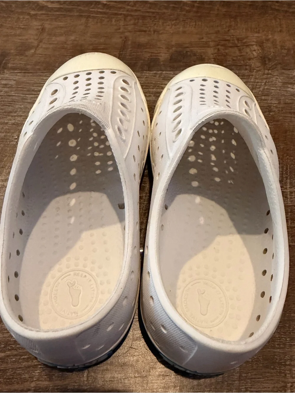 Native Jefferson Kids Slip-On Water Shoes White Size C10